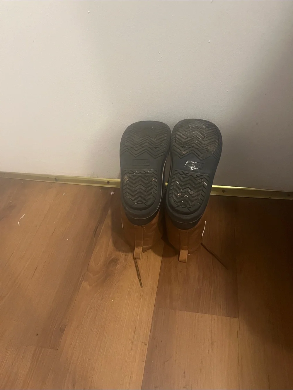 Brown Waterproof Winter Duck Boots with Faux Fur